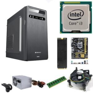 Assembled CPU Core i3 4th H81 8GB Ram 512GB SSD Fan With Cabinet & SMPS