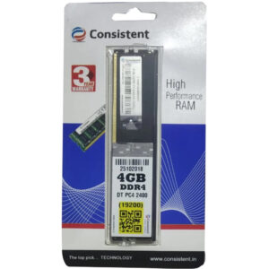 Consistent Desktop Ram 4GB DDR4 2400