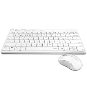 Rapoo Bluetooth Wireless Keyboard Mouse Combo 8000M White