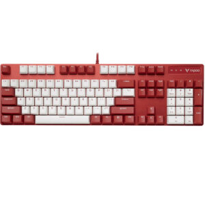 Rapoo Wired Keyboard Mechanical Gamig RGB V500PRO White Red