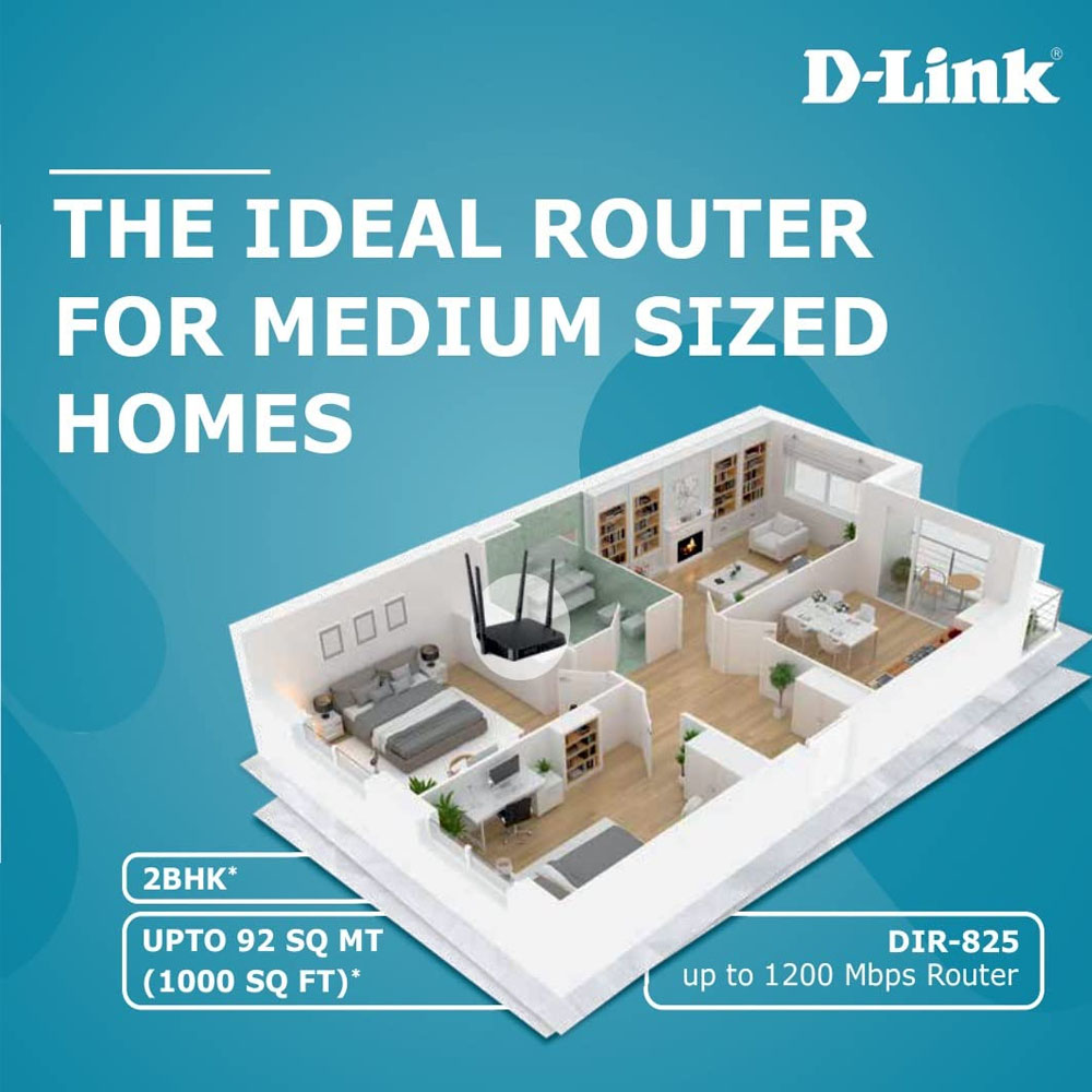 D Link Router Gigabit Wireless AC1200 DIR-825 - Image 5
