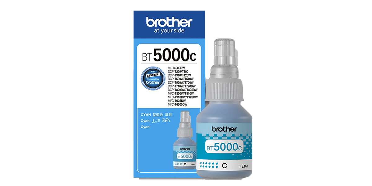 Brother Ink Bottle BT5000C Cyan 48.8 ml - Image 2
