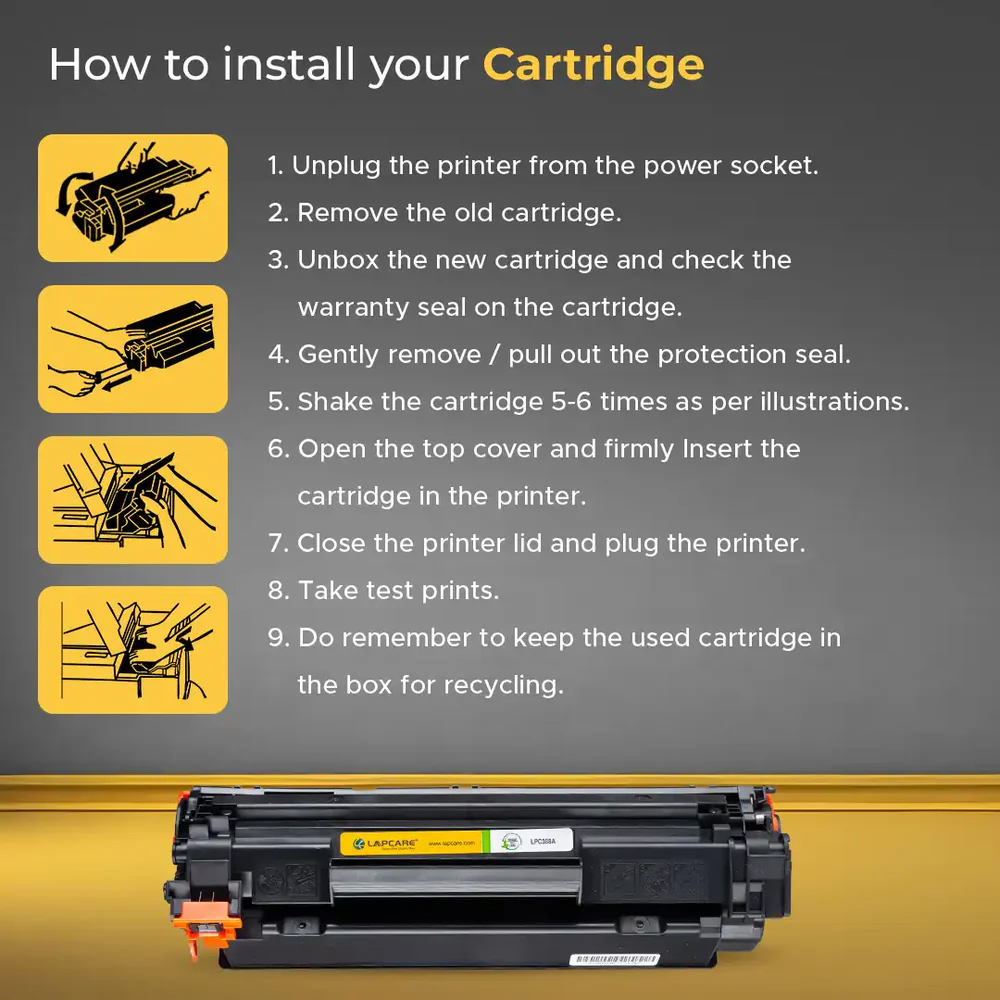 Lapcare Laser Toner Cartridge 88A - Image 3