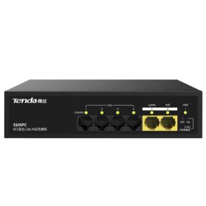 Tenda POE Switch 4Port 10/100 With 2uplink S106PC