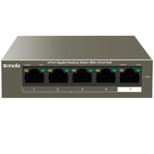 Tenda POE Switch 4Port Giga 5Port Desktop Giga Switch TEG1105P-4-63W
