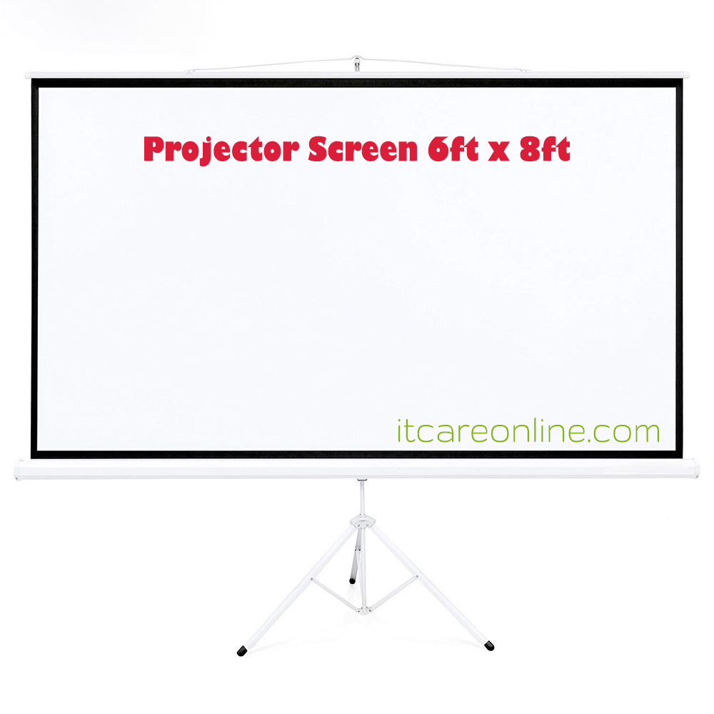 Projector Screen 6' x 8' Tripod Stande