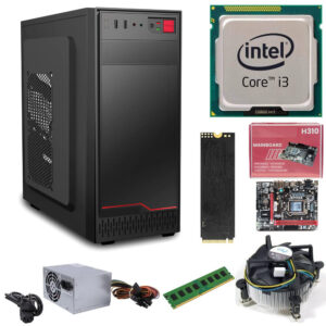 Assembled CPU Core i3 8th H310 8GB Ram 512GB SSD Fan With Cabinet & SMPS