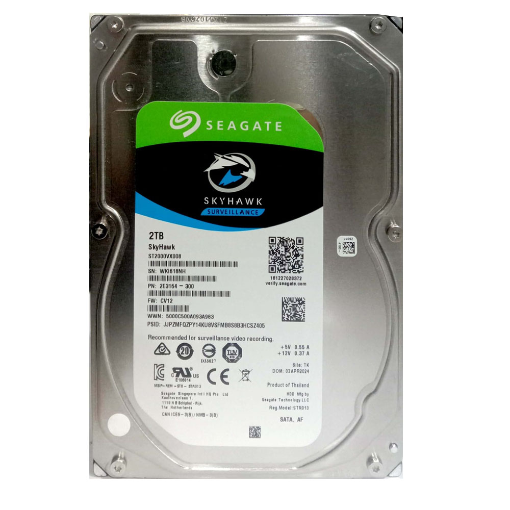 Seagate Surveillance Hard Disk Drive 2TB Skyhawk ST2000VX008 – www