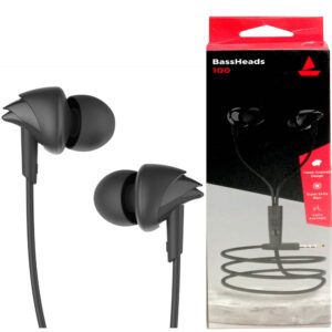 Boat Wired Earphone Base Head 100 Black Aux