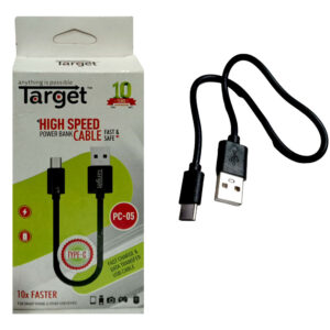 Target USB to Type C Cable 25Cm Black PC-05
