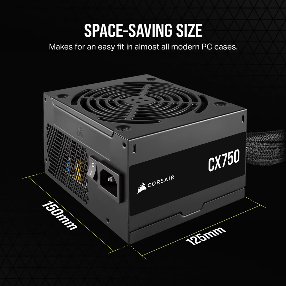 Corsair SMPS ATX 750W CX750 80+ Bronze - Image 3