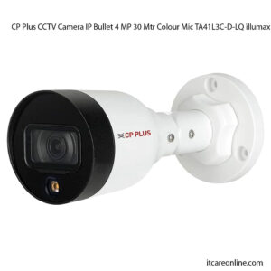 CP Plus CCTV Camera IP Bullet 4 MP 30 Mtr Colour Mic TA41L3C-D-LQ illumax