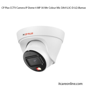CP Plus CCTV Camera IP Dome 4 MP 30 Mtr Colour Mic DA41L3C-D-LQ illumax