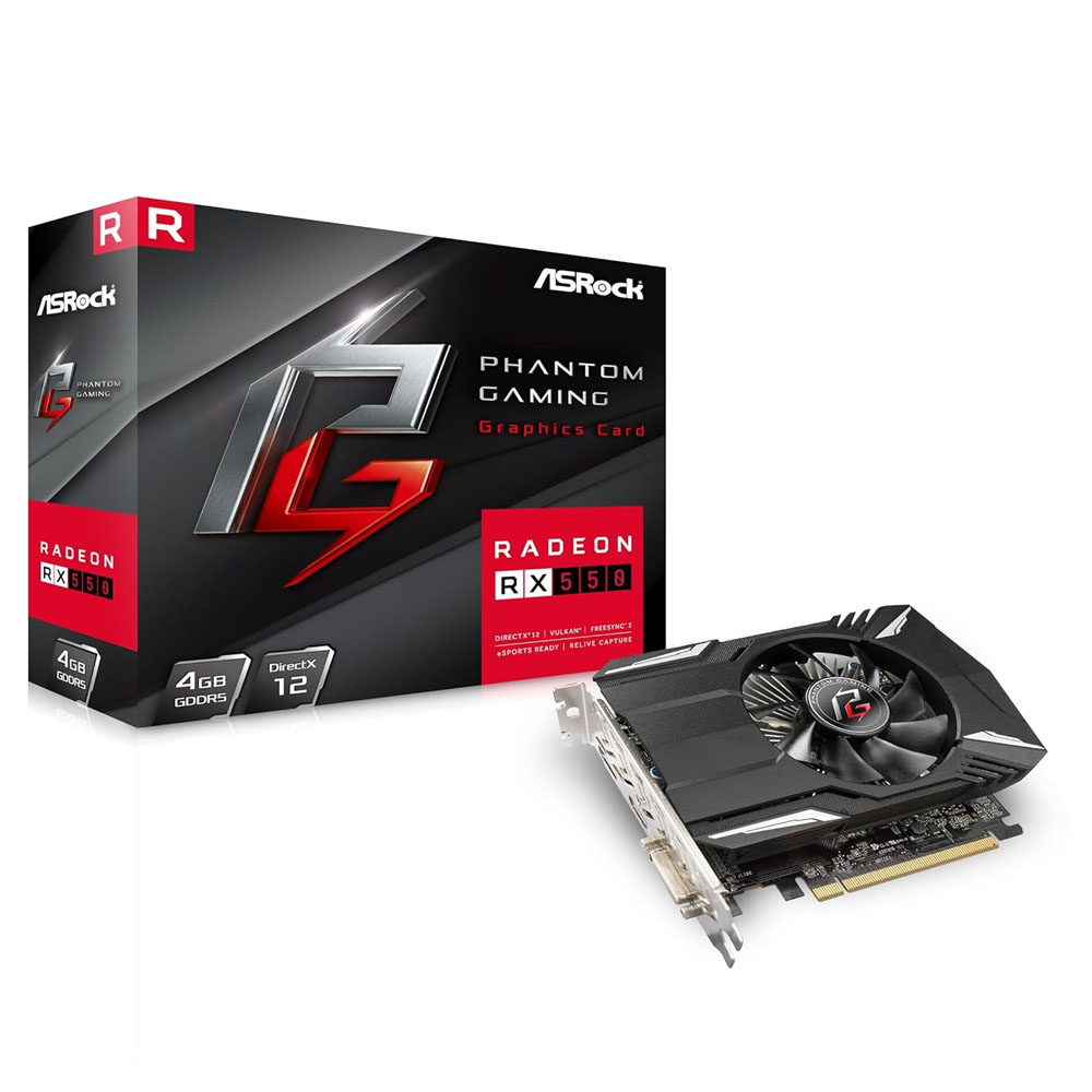 Asrock Graphic Card Radeon RX 550 4GB DDR5 – www.itcareonline.com