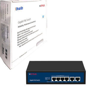 CP Plus POE Switch 4port Giga 2 Giga Uplink 100/1000 GPU4G2-48C