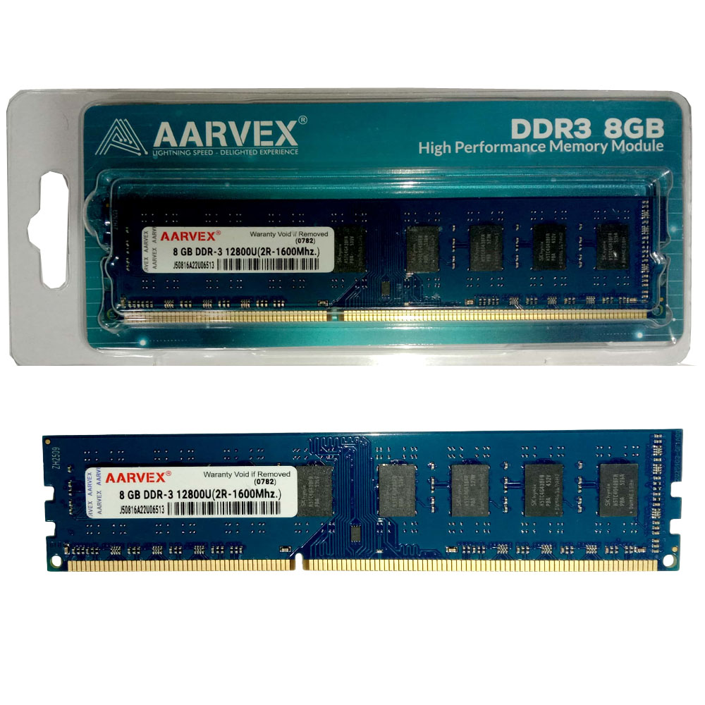 Aarvex Desktop Ram 8GB DDR3 1600Mhz – www.itcareonline.com