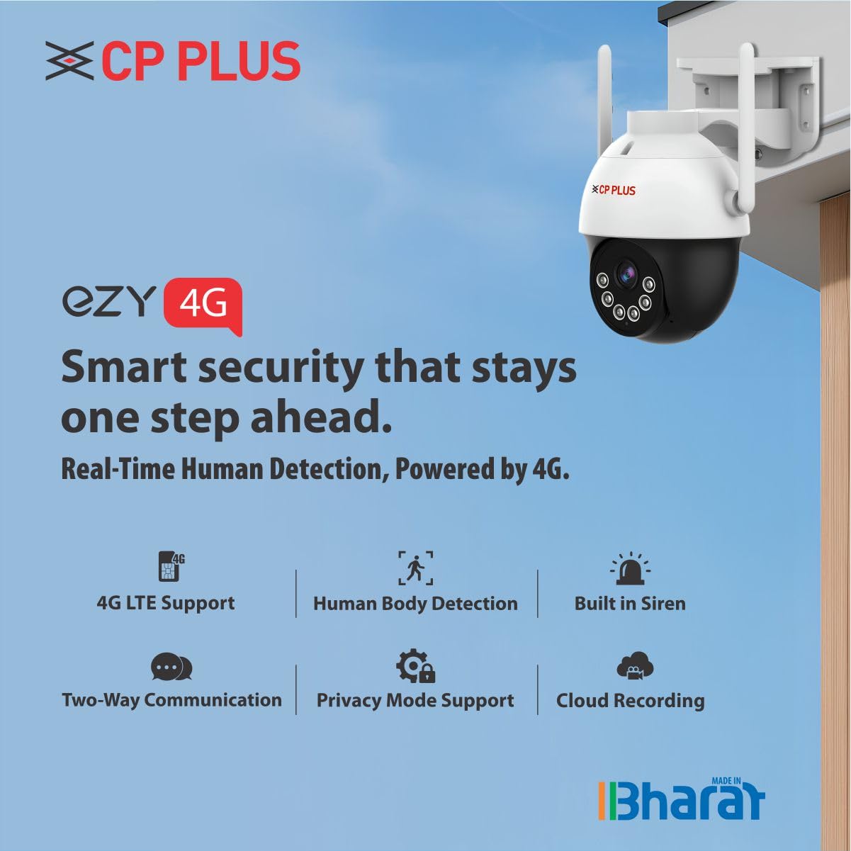 CP Plus CCTV Camera Standalone Outdoor 3MP 4G PT EZ-S35T - Image 6