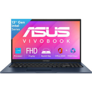 Asus Laptop X1504VA-BQ342WS i3 1315U 16GB Ram 512GB SSD WIN11 MSO2024 15.6" Screen Quite Blue