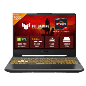 Asus Laptop TUF Gaming A15 FA506NCG-HN200WS R7 7445HS 16GB Ram 512GB SSD 4GB RTX3050 Backlite 15.6" Graphite Black