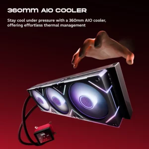 Dawg Liquid Cooling Fan ARGB 360 W-L360 AIO 3Fan Black