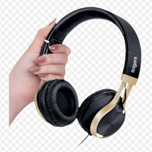 Fingers Wired Headphone Aux With Mic H5 Black Soft Gold