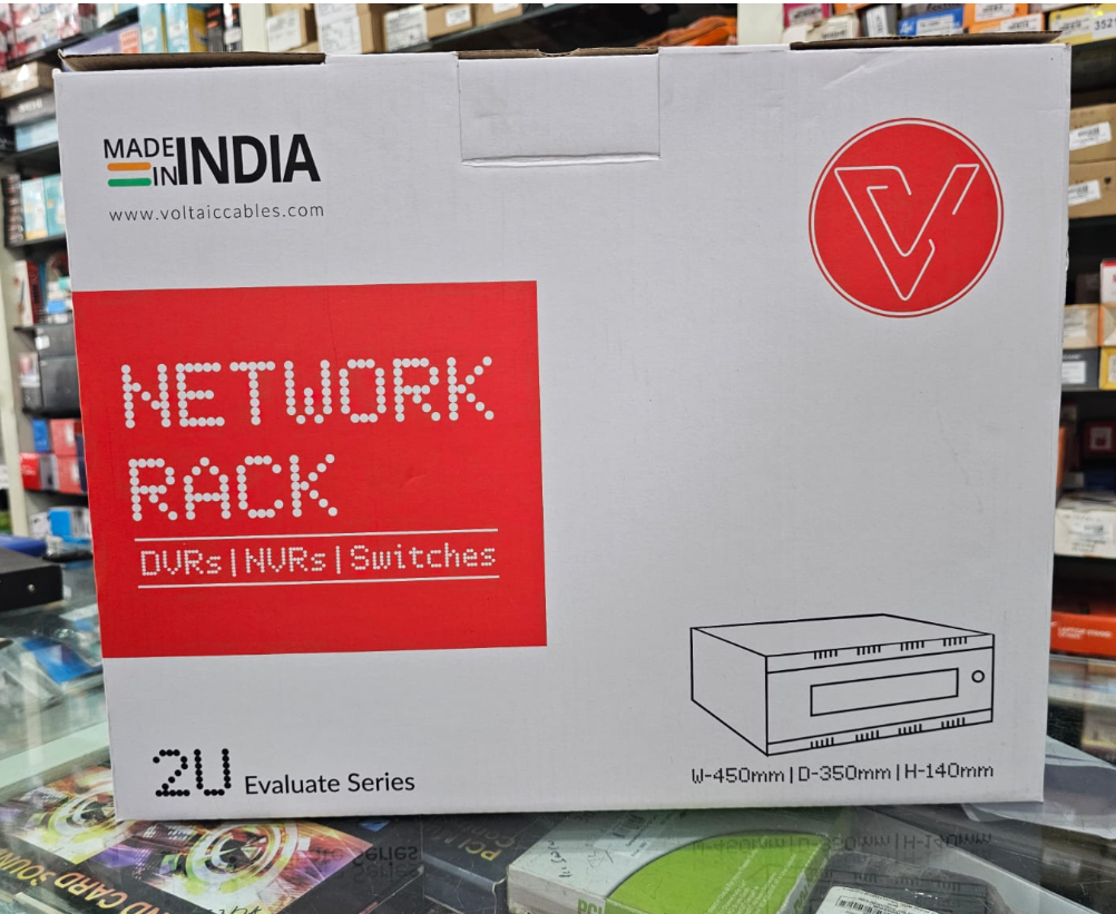 Voltaic Wall Mount Rack Networking 2U Fitted Z741