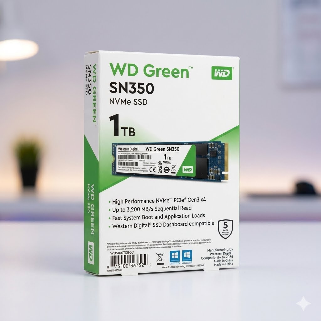 WD NVME SSD Green 1TB SN350