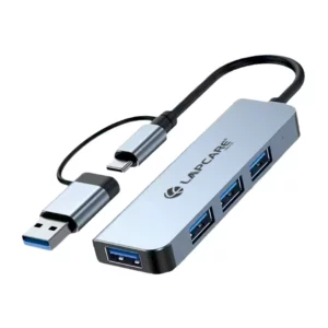 Lapcare USB HUB With Type C & USB Cable 4port 3.0 LOX-840