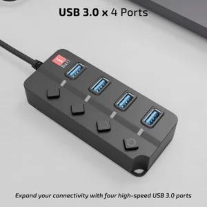 Iball USB Hub With USB Cable 4port 3.0 Hubix 30