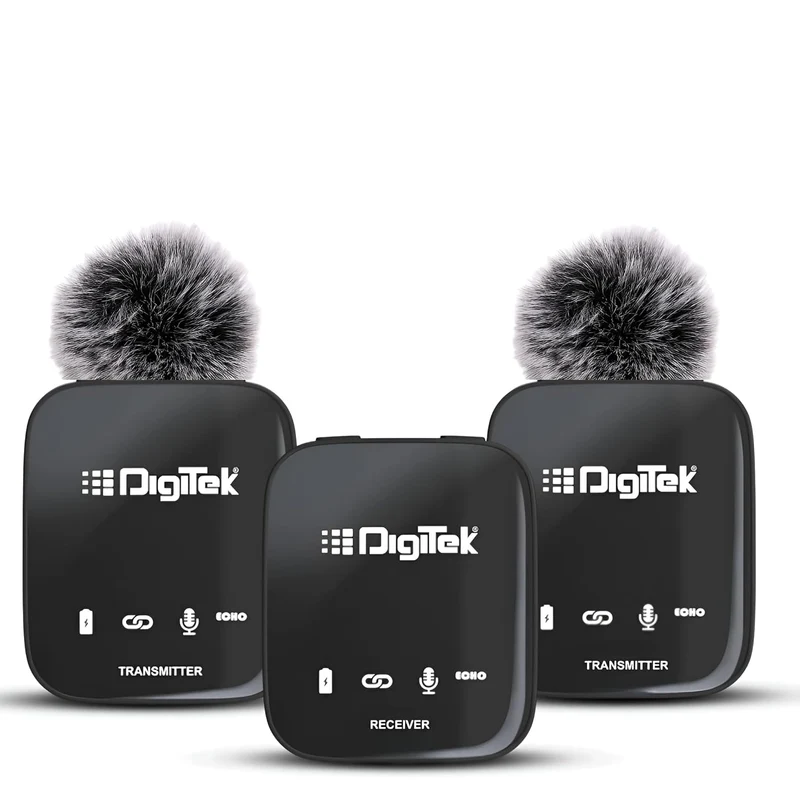 DigiTek Wireless Collar Mic 2nos 2.4GHz DWM-101 Pro